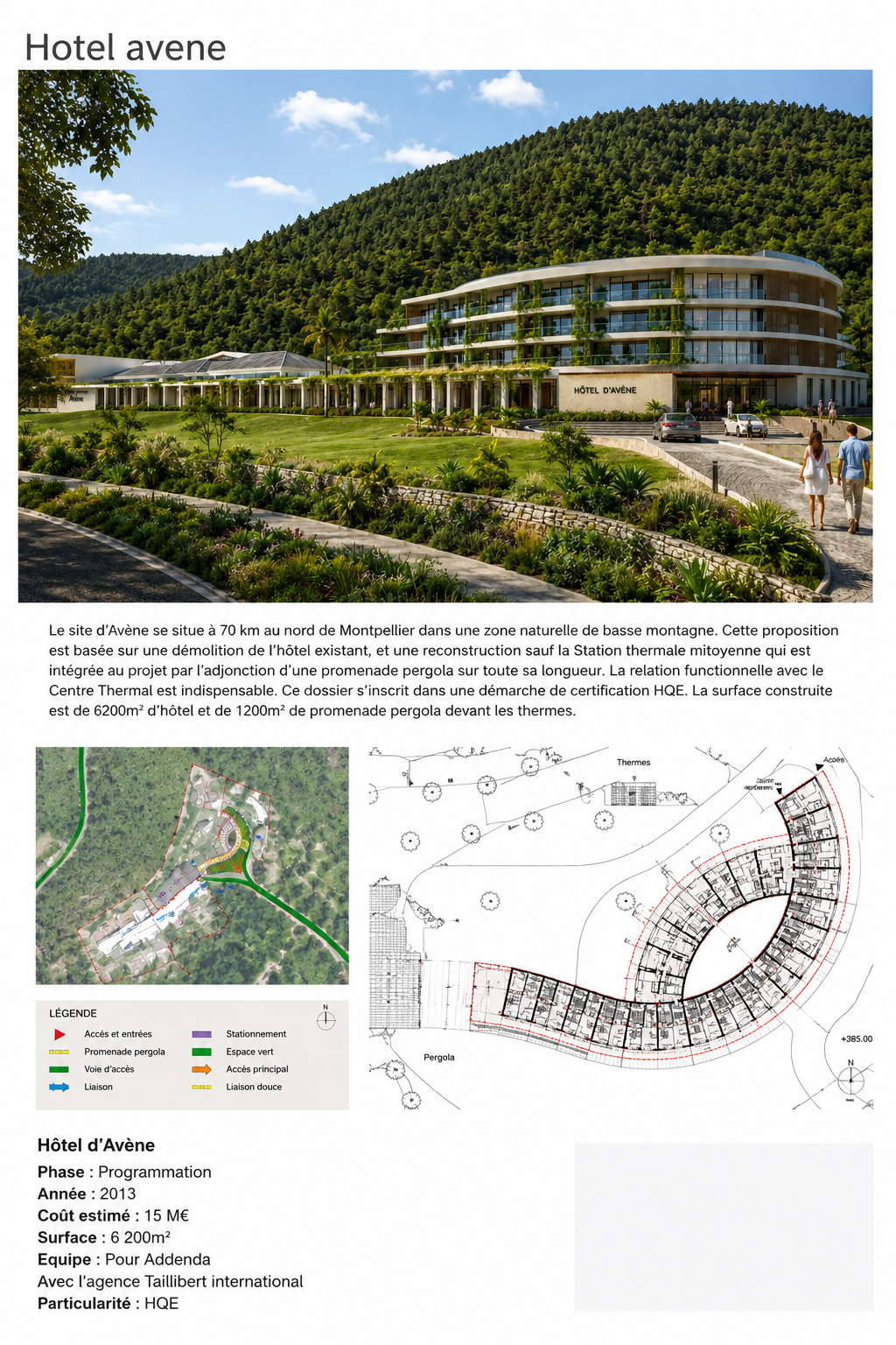 Planche de référence — Hôtel Avène