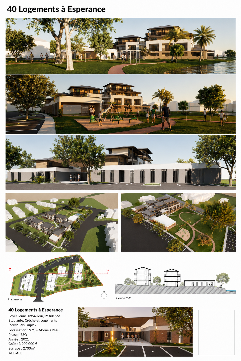 Planche de référence — 40 Logements à Esperance