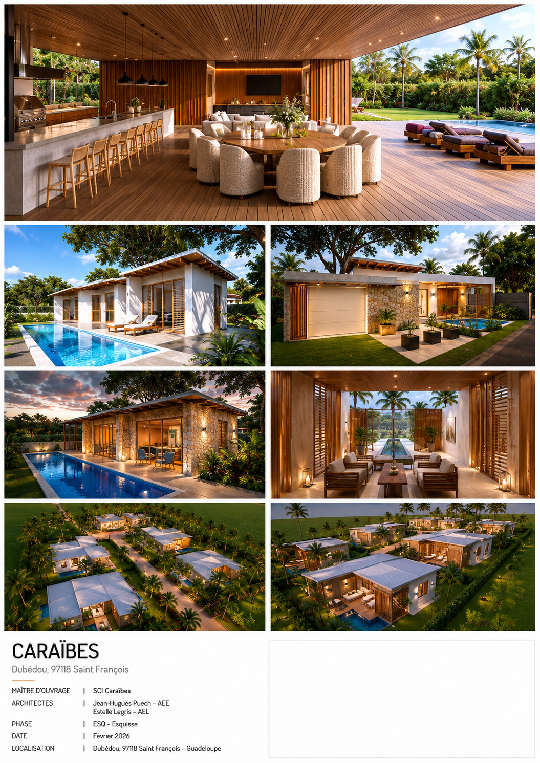 Planche de référence — 5 Villas Saint Francois